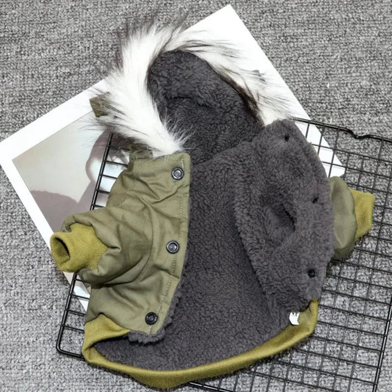 Manteau pour chien kaki