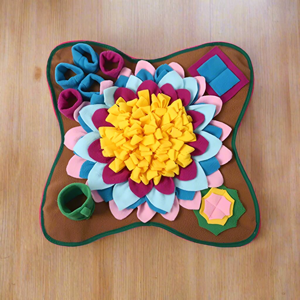 Tapis de fouille chien marron