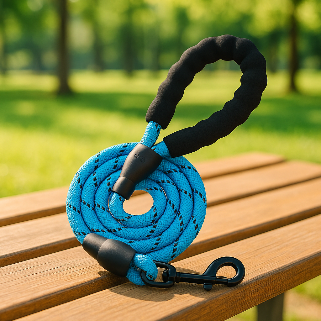Laisse-Pour-Chien-Confortable-Bleu
