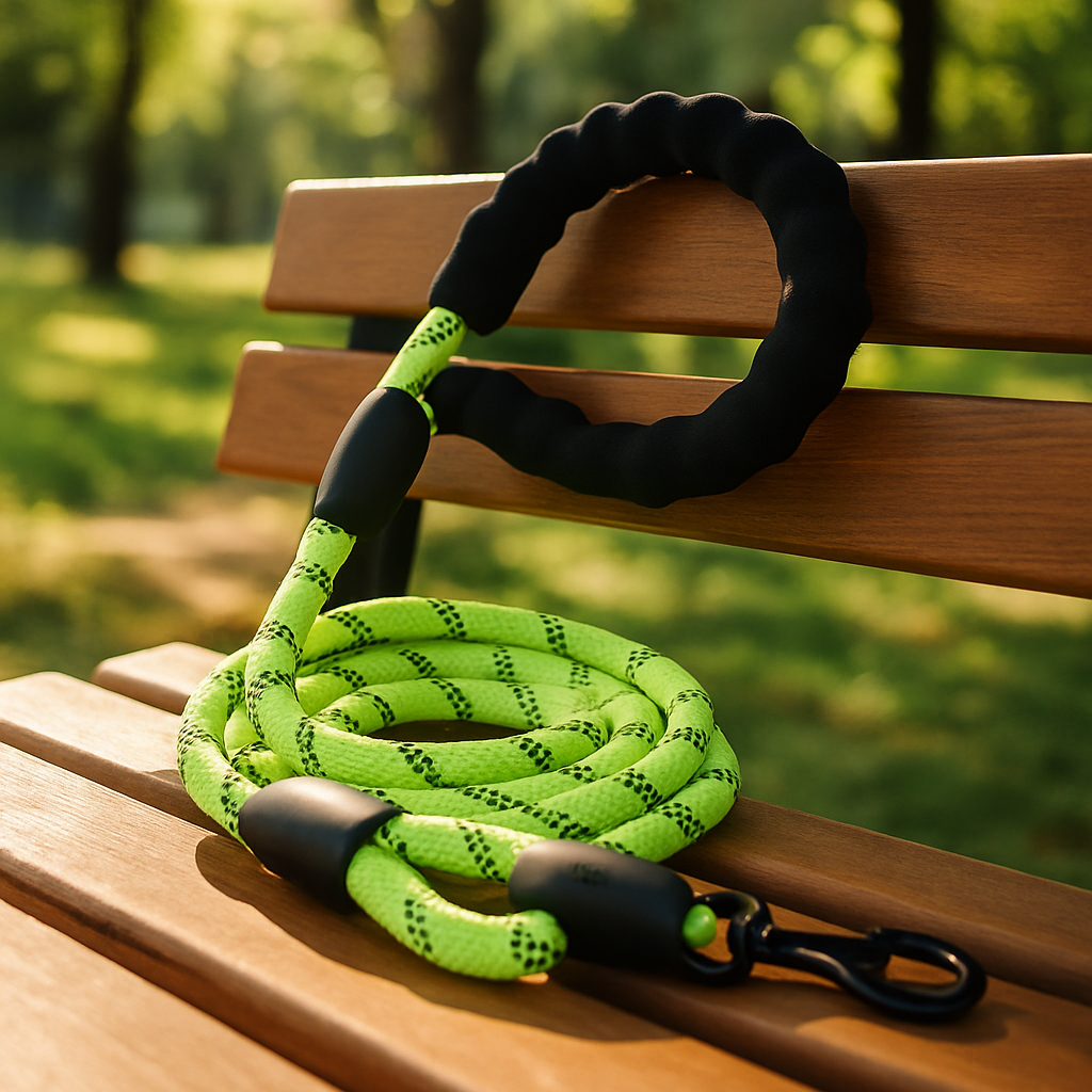 Laisse-pour-chien-confortable-verte