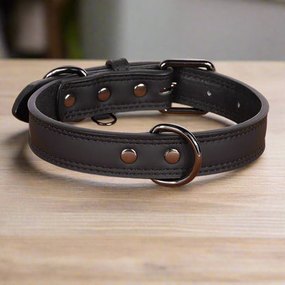 Collier chien cuir | BougyDoggy - Les Plaisirs Canins