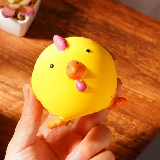 jouet pour chien canard jaune