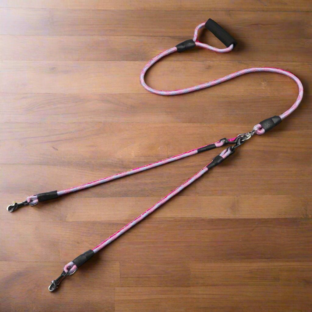 Laisse double pour chien | JoyWalking - Les Plaisirs Canins