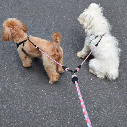 Laisse double pour chien | JoyWalking - Les Plaisirs Canins