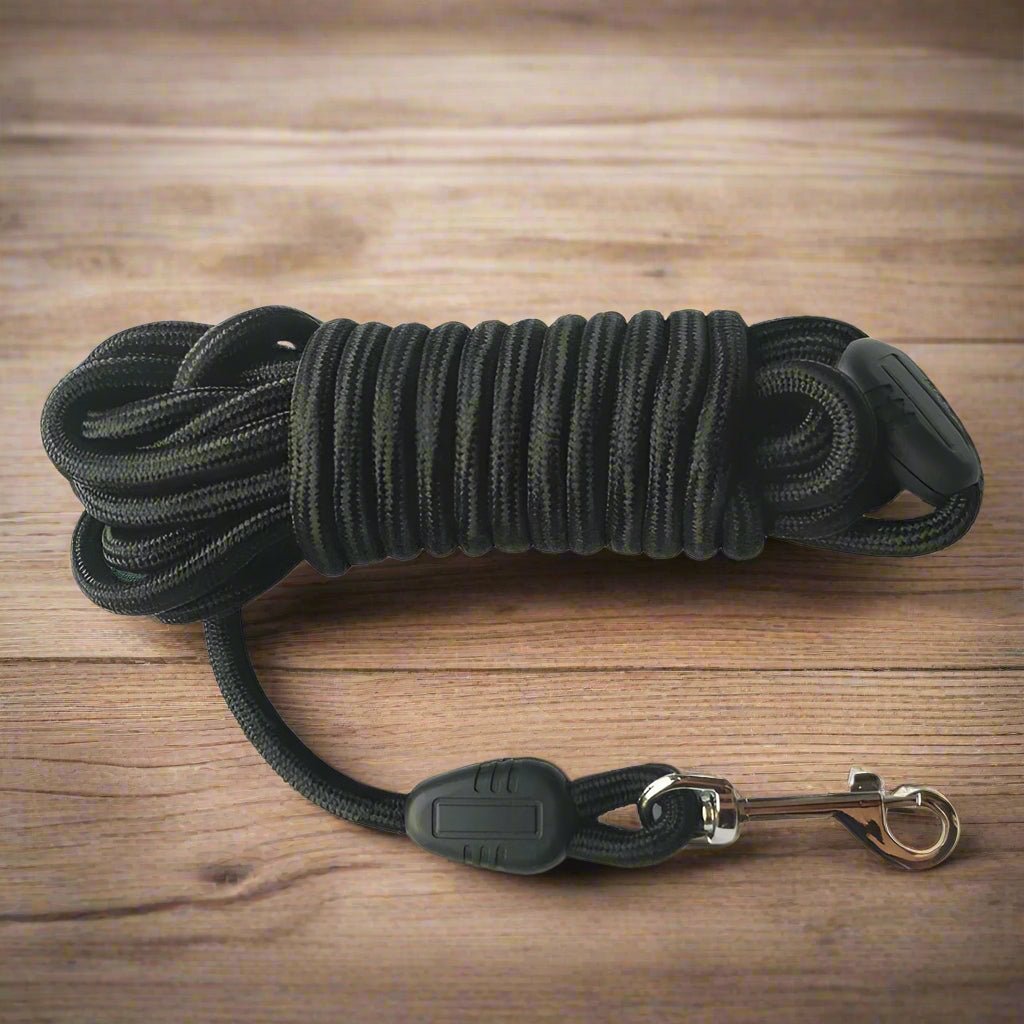 Longe pour chien noir