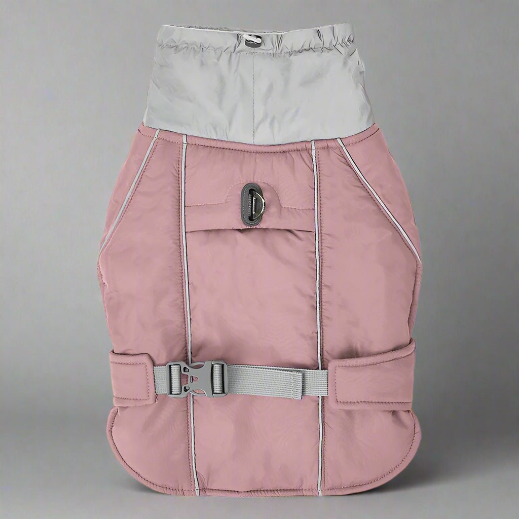 manteau-pour-chien-rose-impermeable
