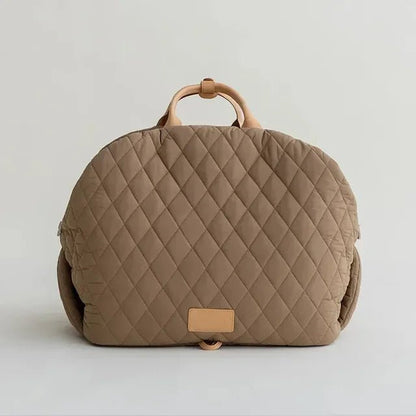 sac a dos pour chien marron