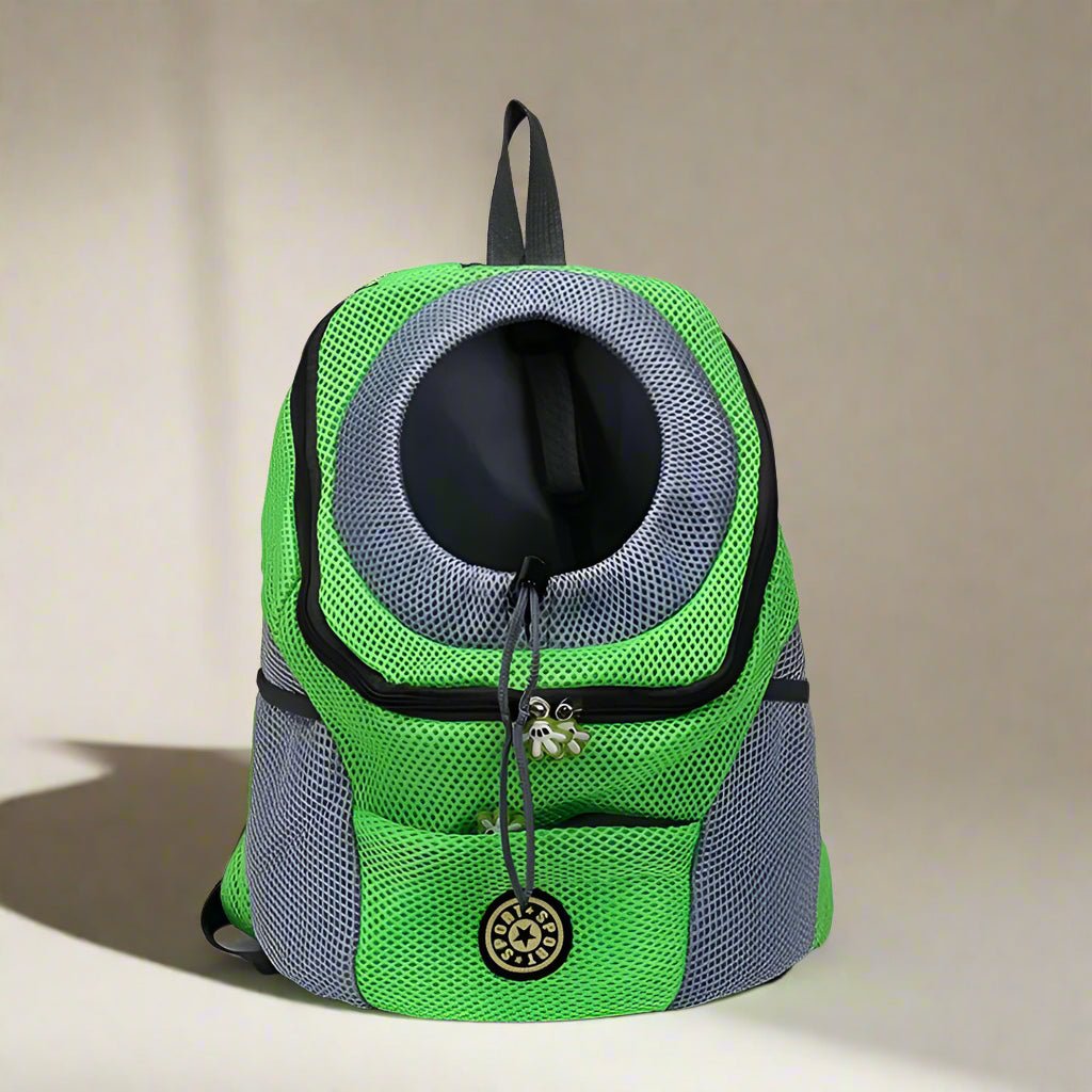 sac à dos pour chien vert