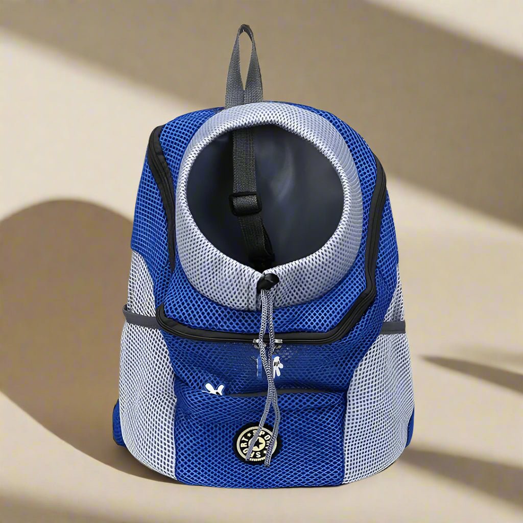 sac à dos pour chien bleu