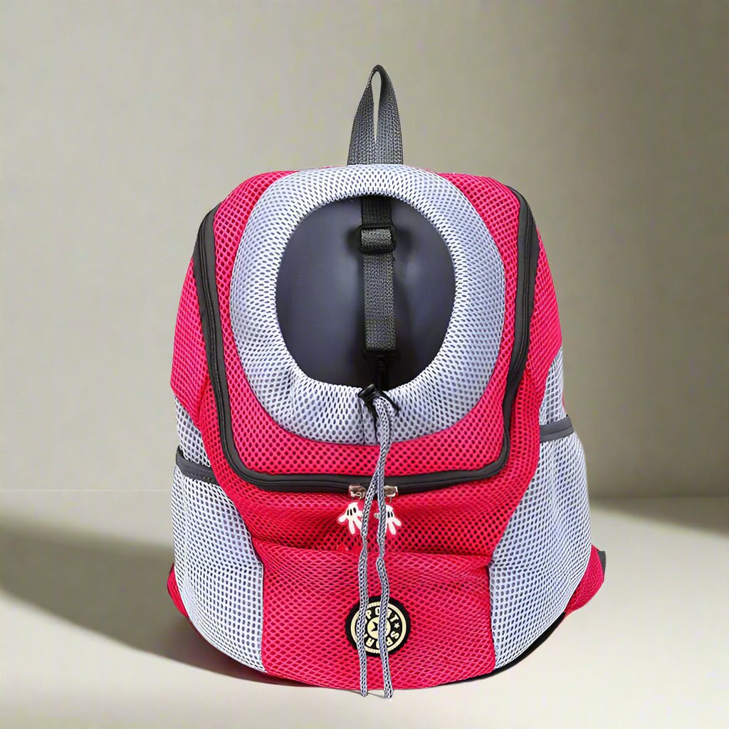 sac à dos pour chien rouge