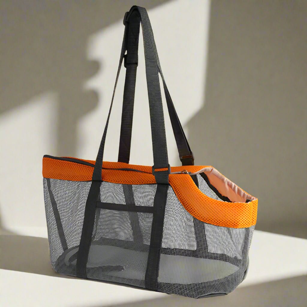 sac de transport pour chien orange