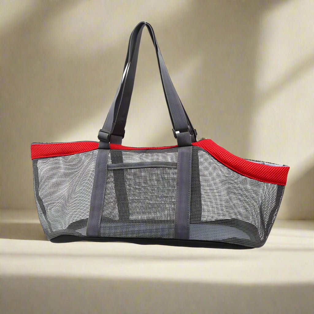 sac de transport pour chien rouge