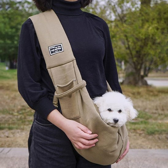 sac de transport pour chien kaki