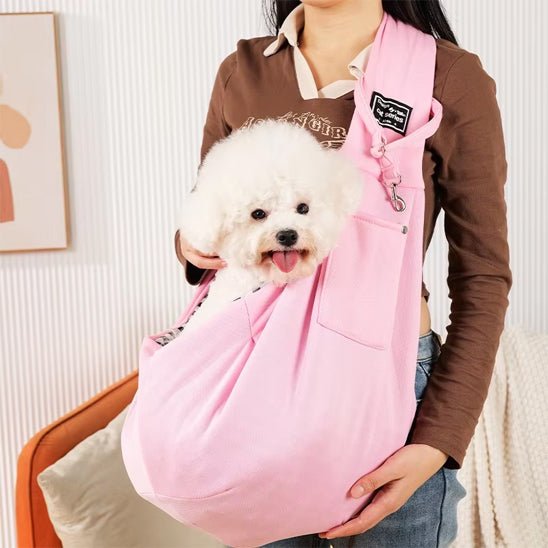 sac de transport pour chien rose