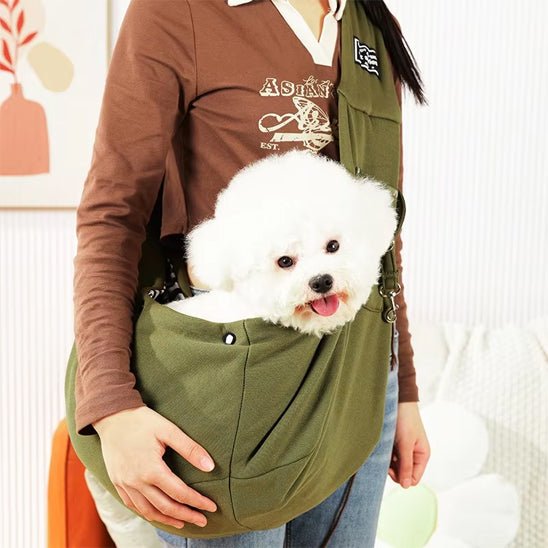 sac de transport pour chien vert