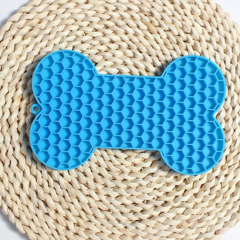 TAPIS DE LECHAGE CHIEN bleu